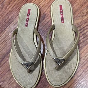 Authentic Prada slippers size 6